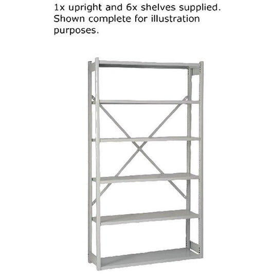 Bisley Shelving Extension Kit, W1000 x D300mm, Grey