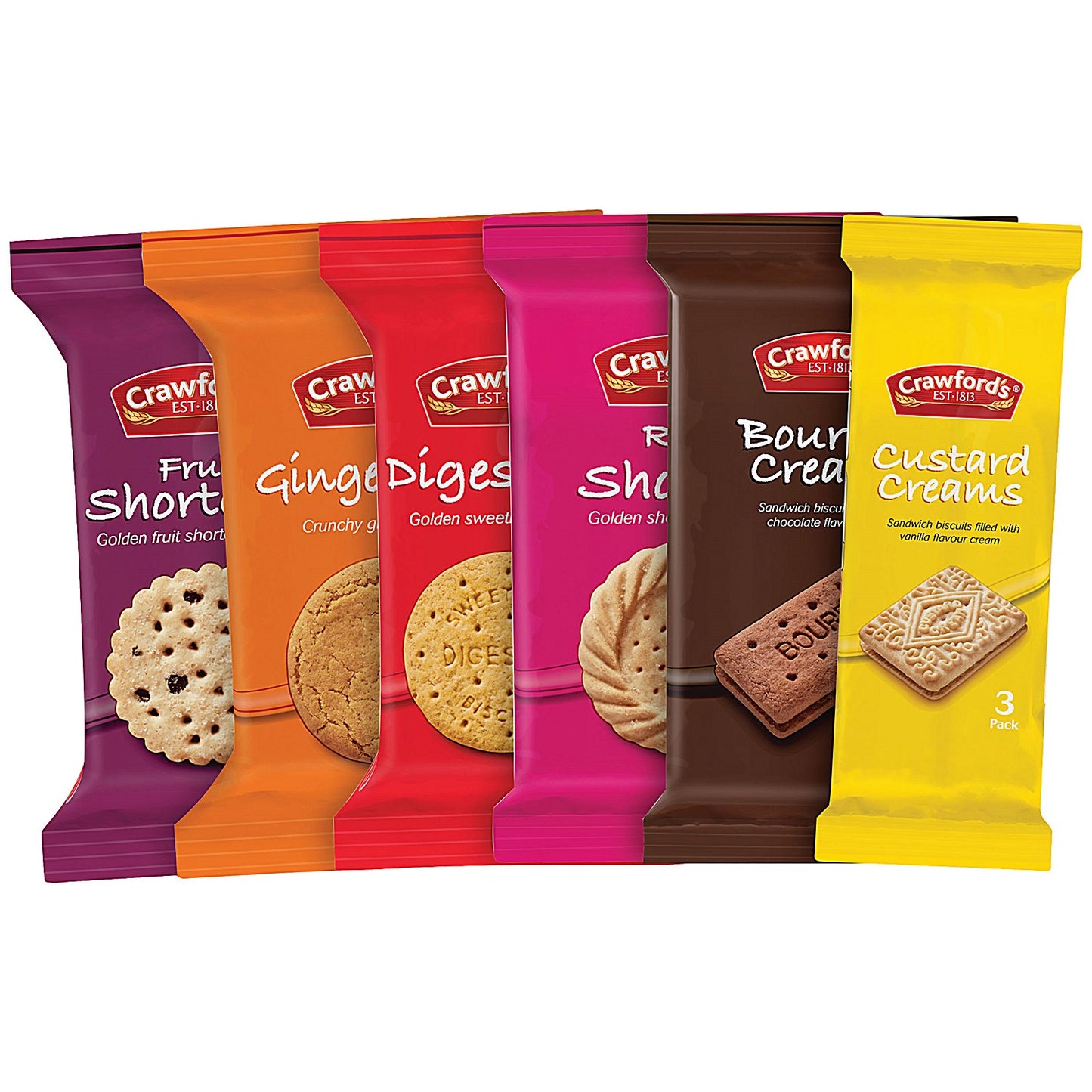 Crawfords Triple Biscuits Variety Pack, Pack of 100