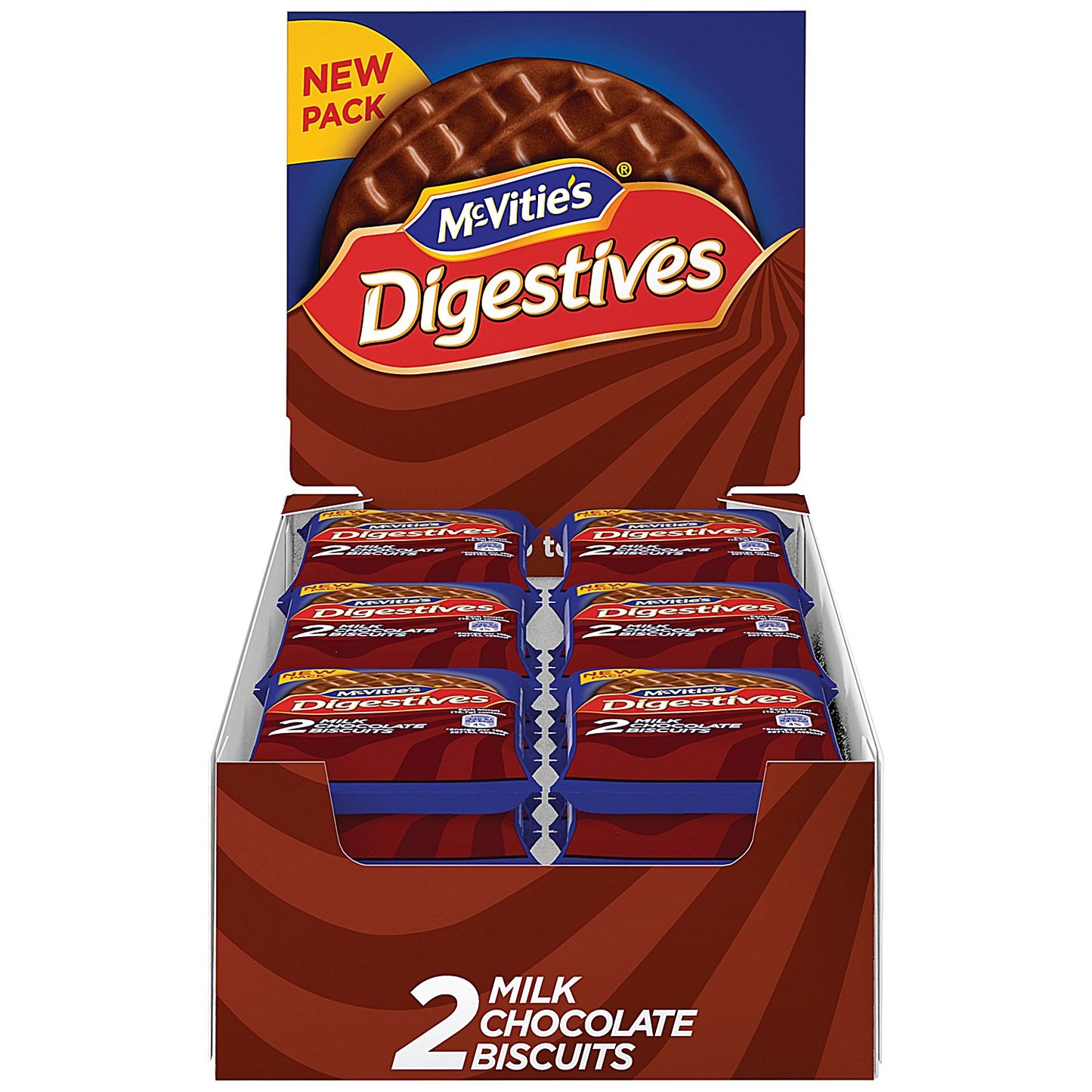 McVities Milk Chocolate Digestives Biscuits Twin Pack, Pack of 24