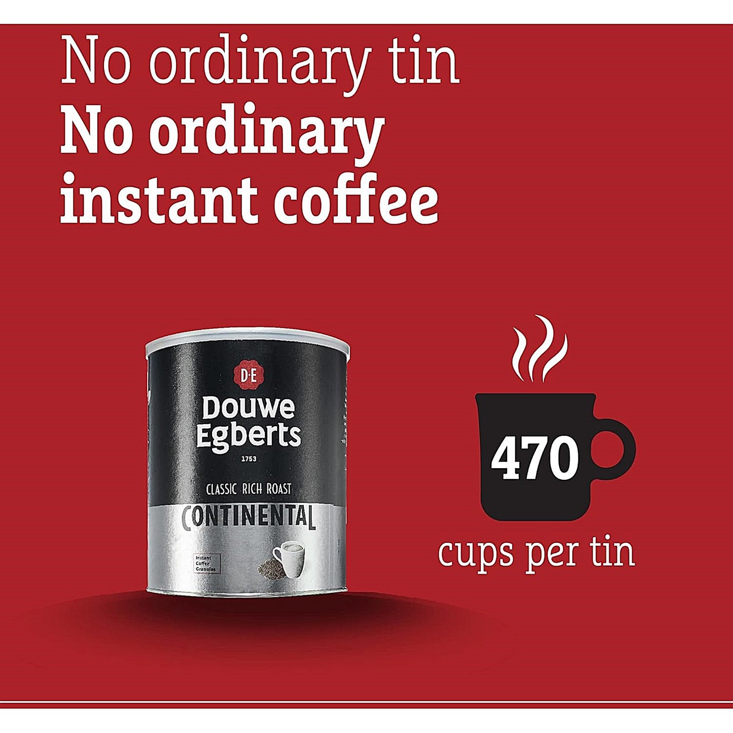 Douwe Egberts Rich Roast Continental Instant Coffee, 750g