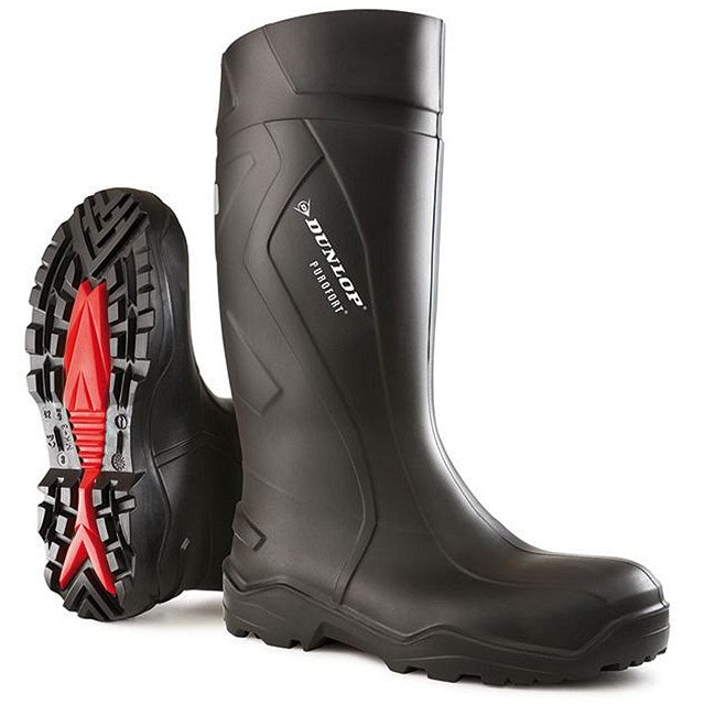 Dunlop Purofort+ Full Safety Wellington Boots, Black, 6.5 Easy2Order : C76204106.5