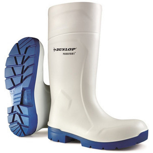 Dunlop Purofort Multigrip Safety Wellington Boots, White, 13 Easy2Order : CA6113113
