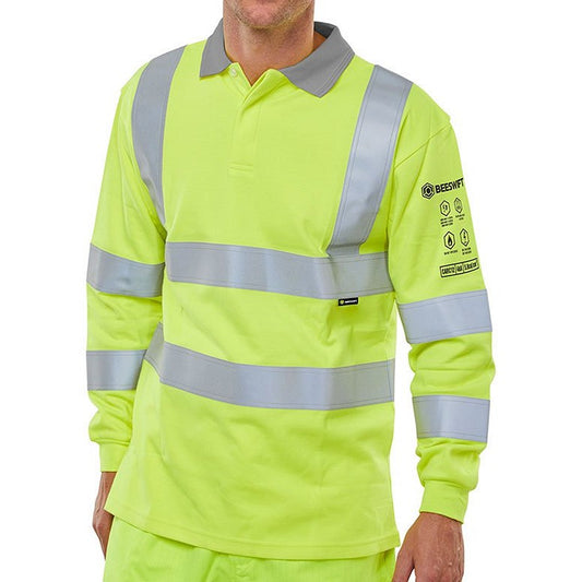 Beeswift Arc Compliant Polo Shirt, Saturn Yellow, 5XL Easy2Order : CARC12SY5XL