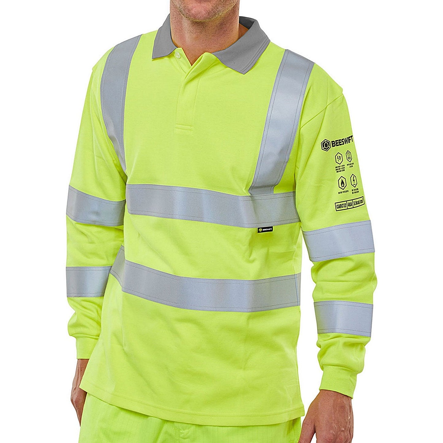 Beeswift Arc Compliant Polo Shirt, Saturn Yellow, 3XL Easy2Order : CARC12SYXXXL