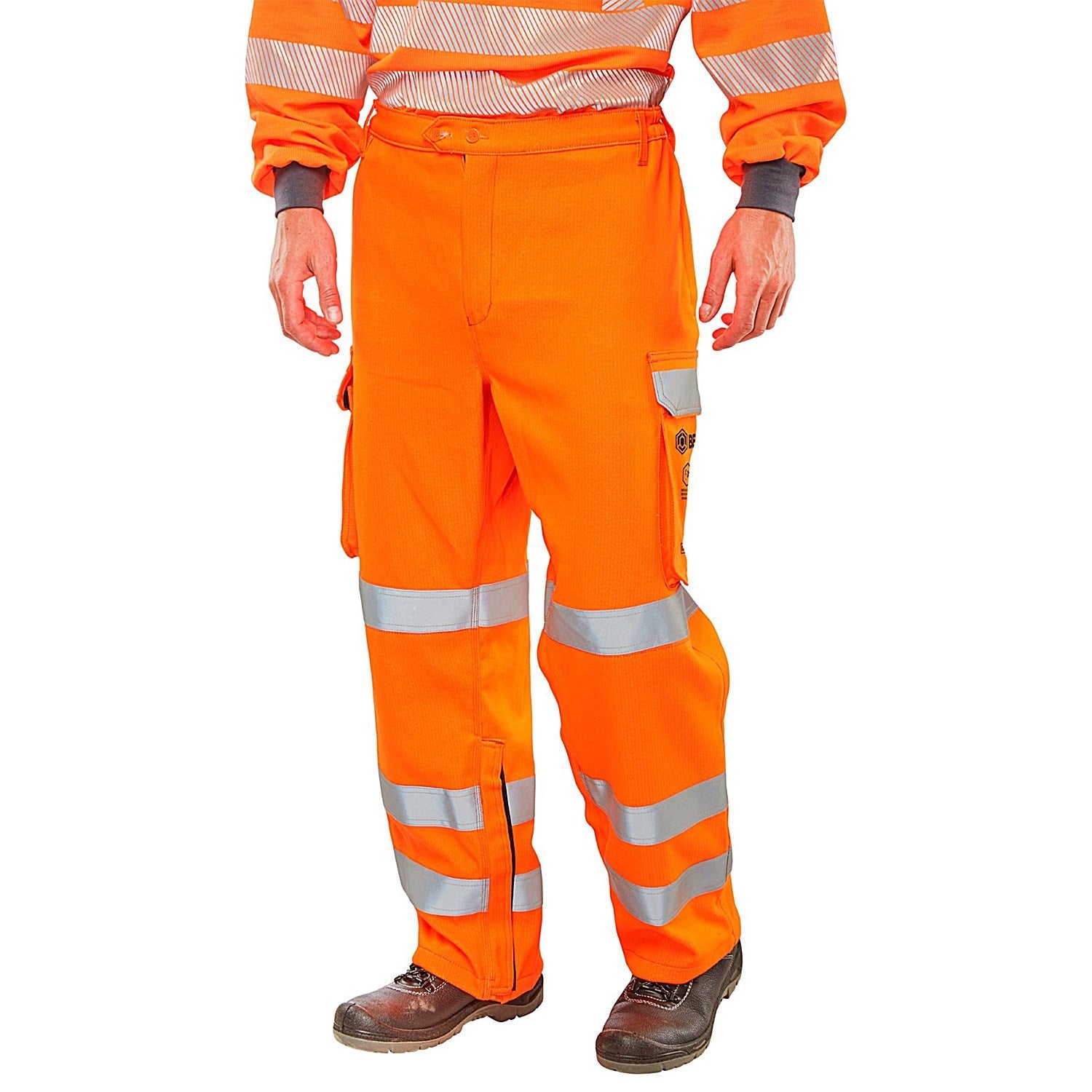Beeswift Orange Arc Compliant Ris Trousers, Orange, 44T Easy2Order : CARC152OR44T
