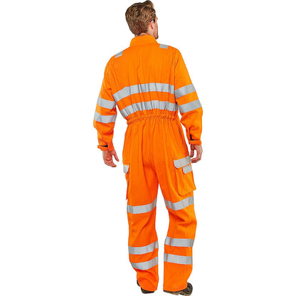 Beeswift Orange Arc Compliant Ris Coveralls, Orange, 38