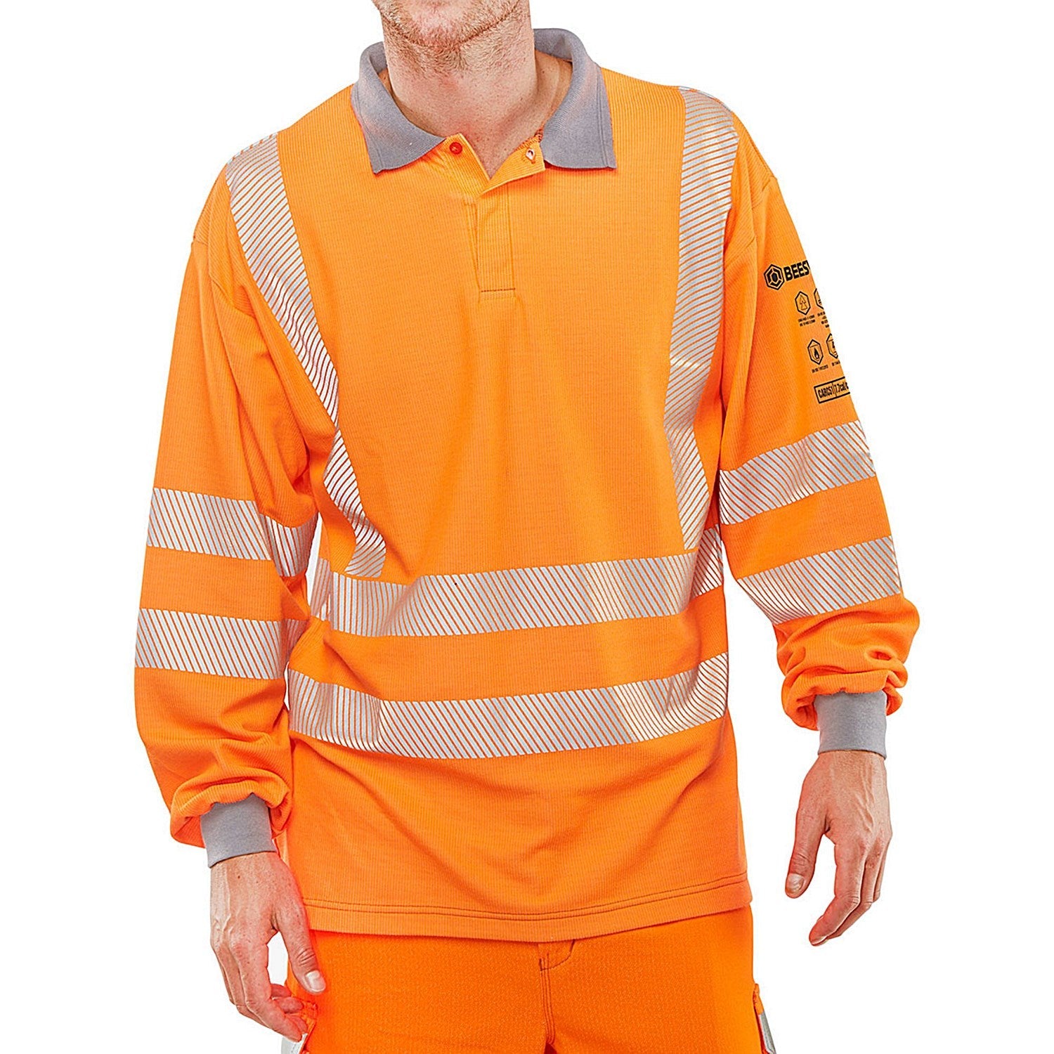 Beeswift Arc Flash GO-RT Polo Shirt, Orange, Large Easy2Order : CARC51ORL