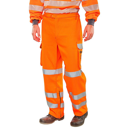 Beeswift Arc Flash GO-RT Trousers, Orange, 42T
