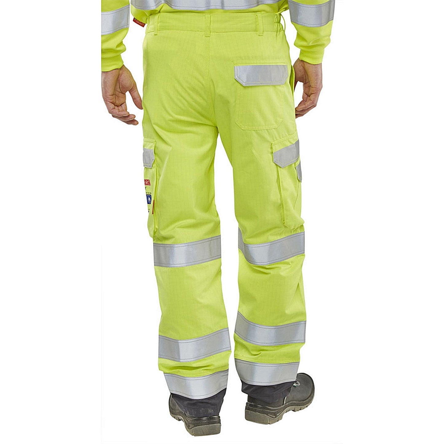 Beeswift High Visibility Trousers, Saturn Yellow & Navy Blue, 44