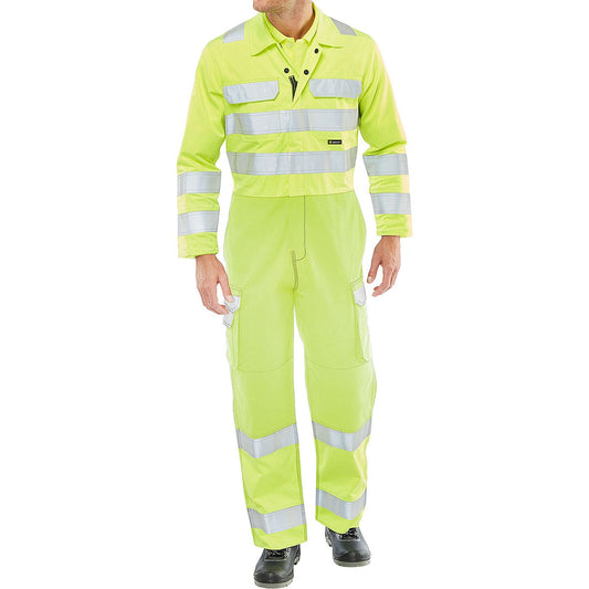 Beeswift Arc Flash Coverall, Saturn Yellow, 54 Inch Chest Easy2Order : CARC7SY54