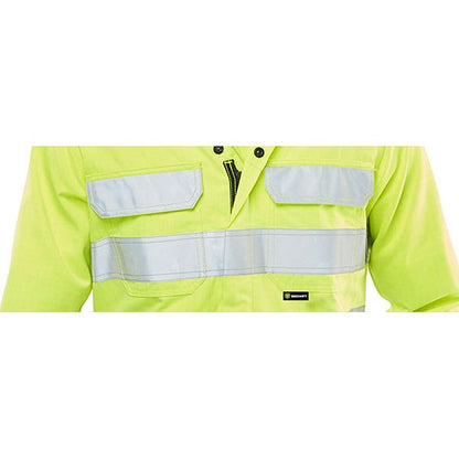 Beeswift Arc Flash Coverall, Saturn Yellow & Navy Blue, 38 Inch Chest