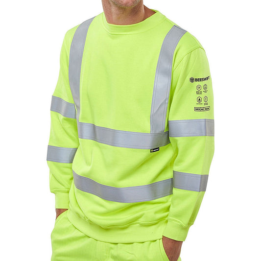 Beeswift Arc Compliant Sweatshirt, Saturn Yellow, Large Easy2Order : CARC8SYL