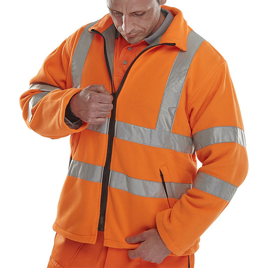 Beeswift Carnoustie Fleece Jacket, Orange, Small Easy2Order : CARFORS