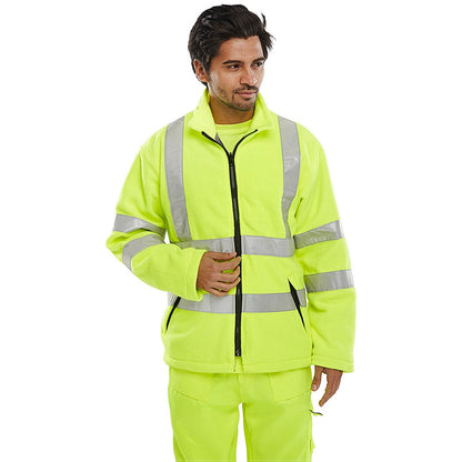 Beeswift Carnoustie Fleece Jacket, Saturn Yellow, XL