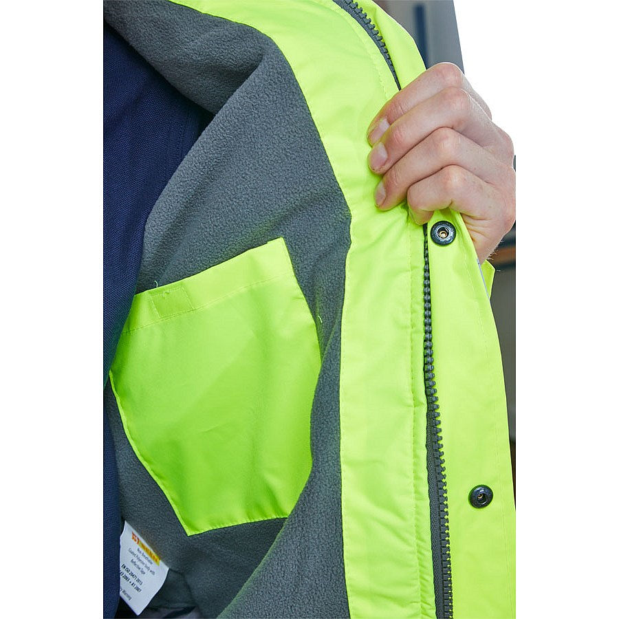 Beeswift High Visibility Fleece Lined Bomber Jacket, Saturn Yellow, 2XL Easy2Order : CBJFLSYXXL