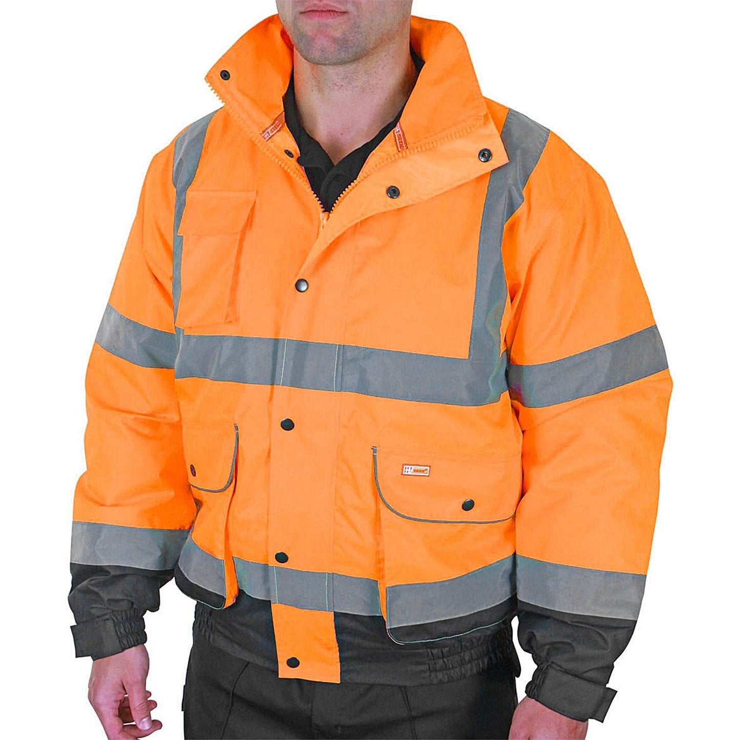 Beeswift Two Tone Constructor Bomber Jacket, Orange & Navy Blue, XL Easy2Order : CBJTTORNXL
