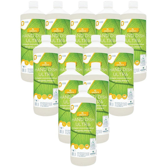 GreenR Hand Dish Ultra Ecological Concentrated Dishwashing Detergent, 1 Litre, Pack of 12