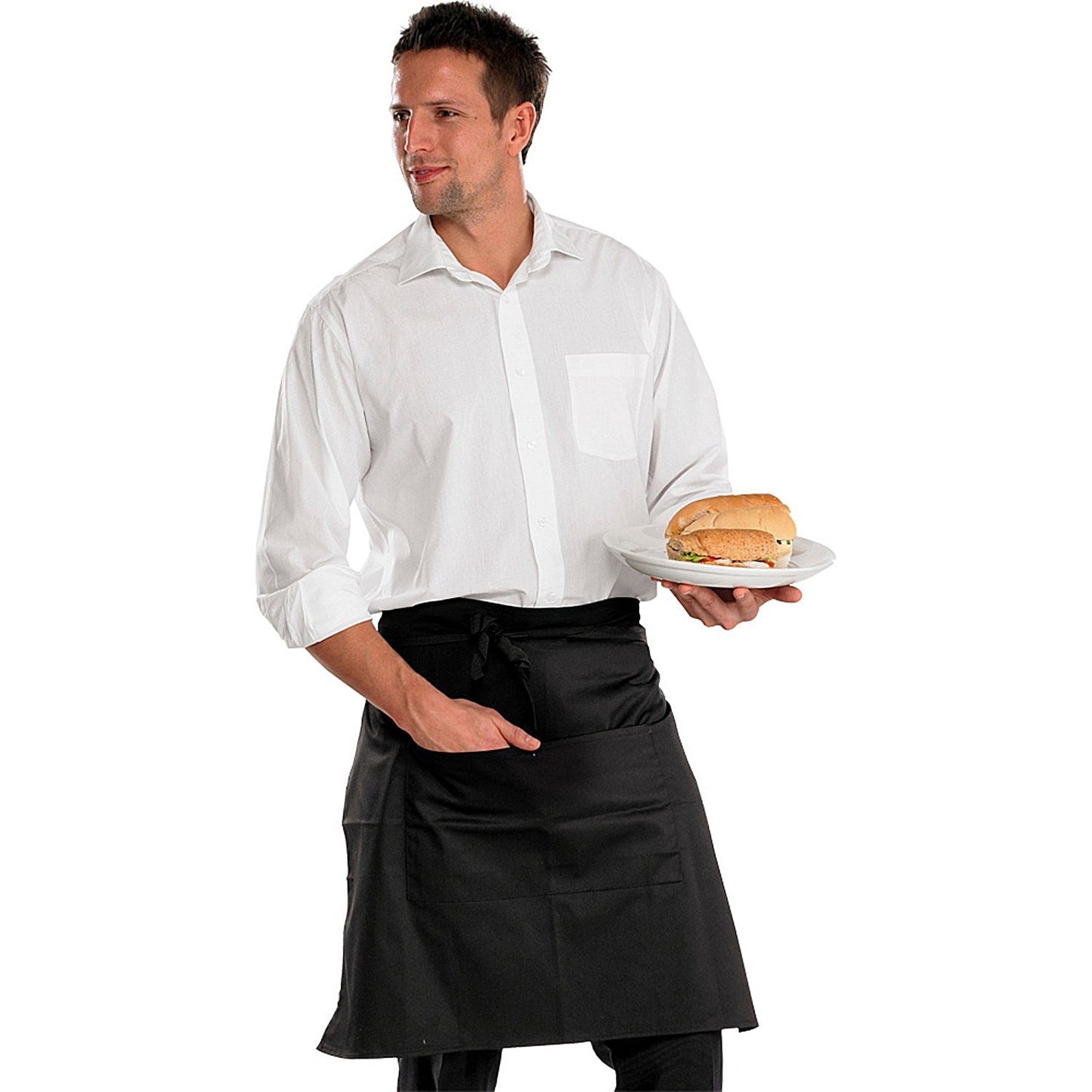Beeswift Chefs Half Apron, Black, 29" x 22" Easy2Order : CCCHABL29X22