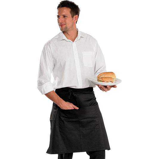 Beeswift Chefs Half Apron, Black, 29" x 22" Easy2Order : CCCHABL29X22