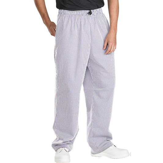 Beeswift Chefs Trousers, Small Check Navy & White, Small Easy2Order : CCCTSCNWS