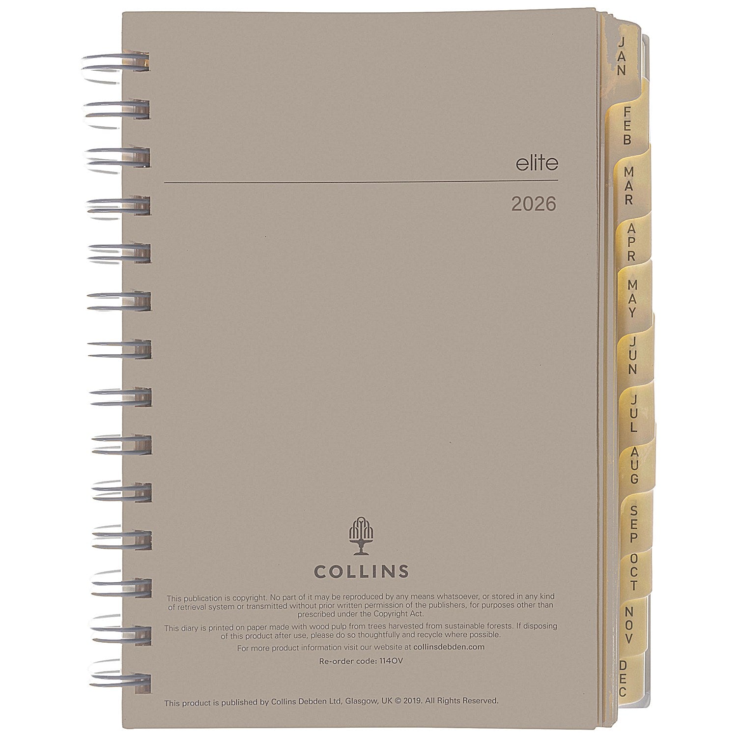 Collins Elite Compact Day Per Page Refill, 2026 Easy2Order : CD1140R26