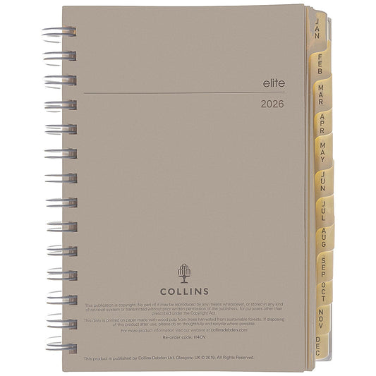 Collins Elite Compact Day Per Page Refill, 2026 Easy2Order : CD1140R26