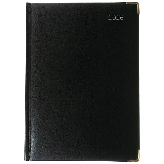Collins Manager Appointment Diary, Day Per Page, Black, 2026 Easy2Order : CD1200V26