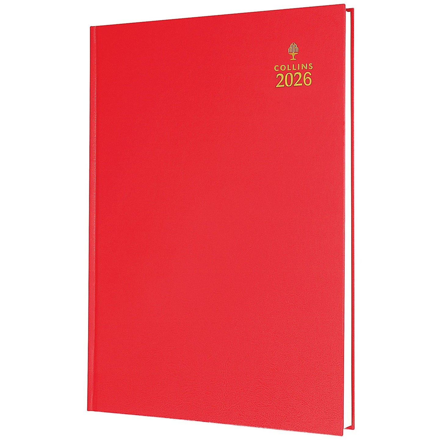 Collins A5 Desk Diary, Week To View, Red, 2026 Easy2Order : CD35R26