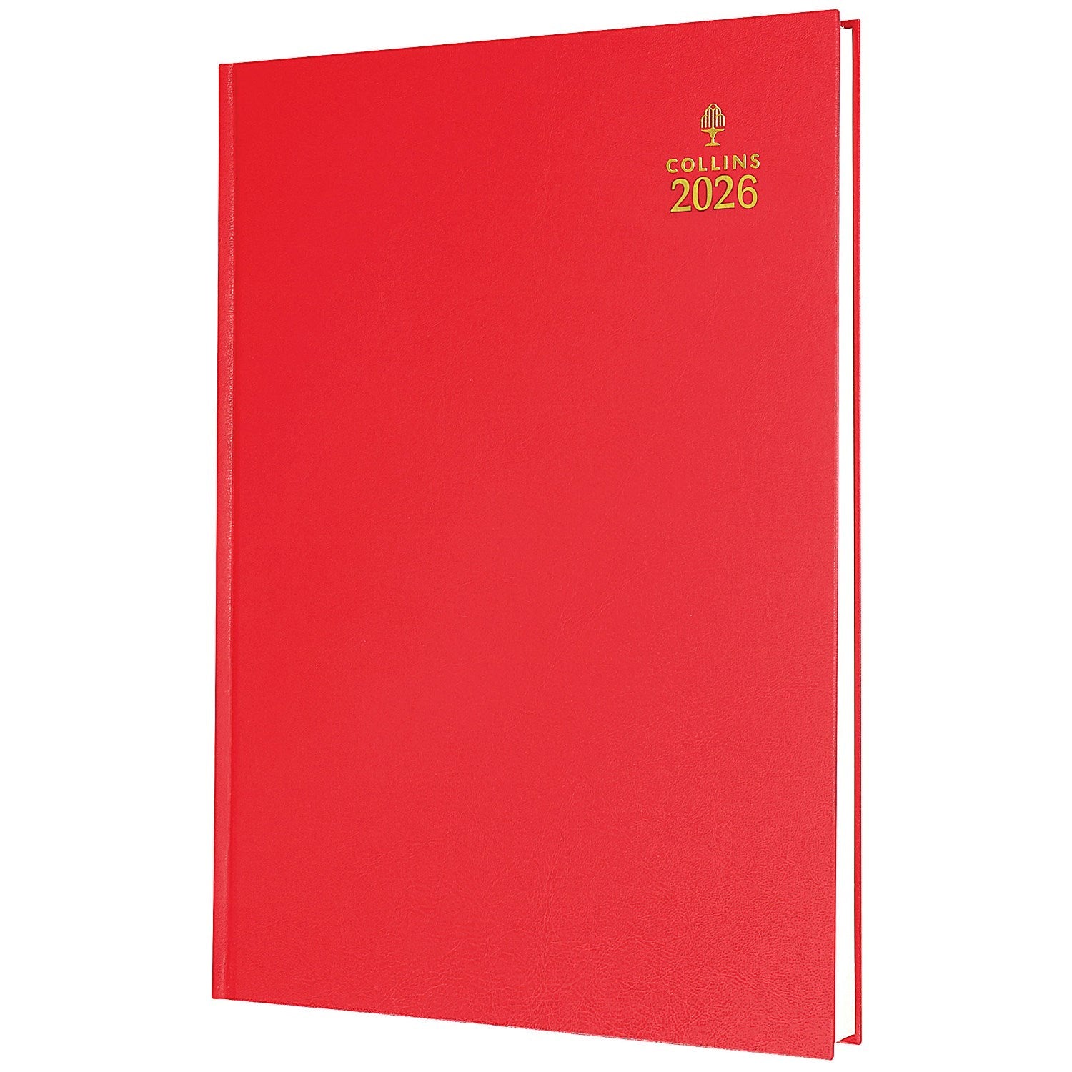Collins A5 Desk Diary, Week To View, Red, 2026 Easy2Order : CD35R26