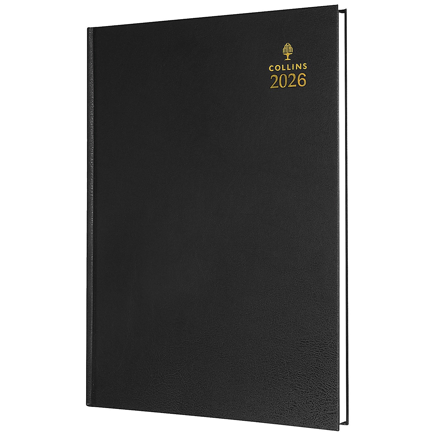 Collins A4 Desk Diary, Week To View, Black, 2026 Easy2Order : CD40BK26