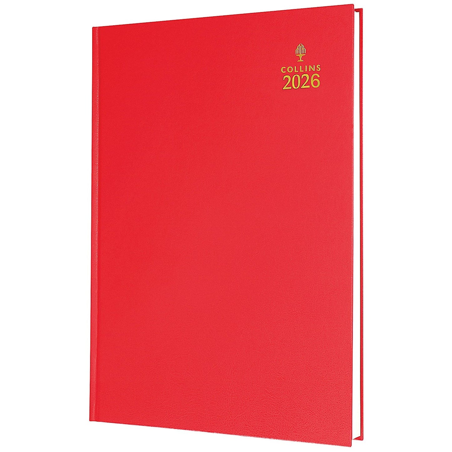 Collins A5 Desk Diary, Day Per Page, Red, 2026 Easy2Order : CD52R26