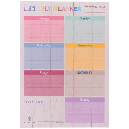 Collins Brighton Weekly Planner Desk Pad, A4, 60 Pages