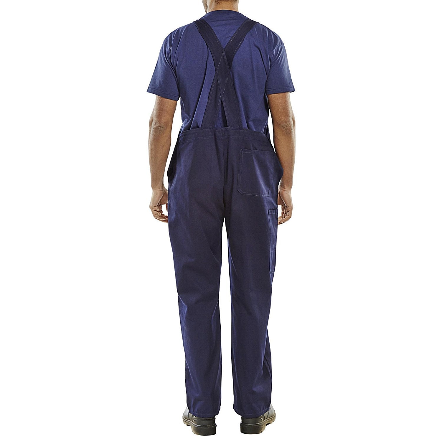 Beeswift Cotton Drill Bib & Brace, Navy Blue, 44 Easy2Order : CDBBN44