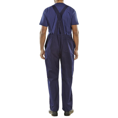 Beeswift Cotton Drill Bib & Brace, Navy Blue, 44 Easy2Order : CDBBN44