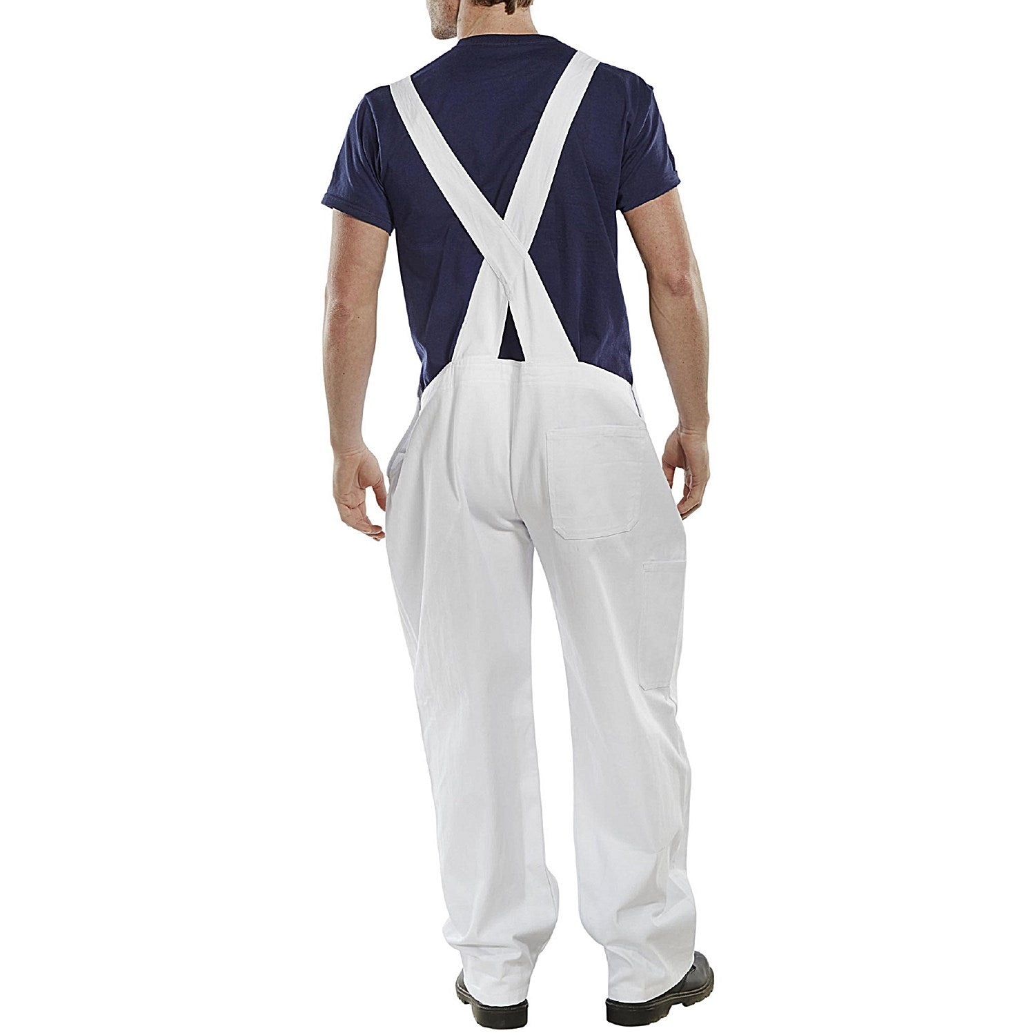 Beeswift Cotton Drill Bib & Brace, White, 32 Easy2Order : CDBBW32