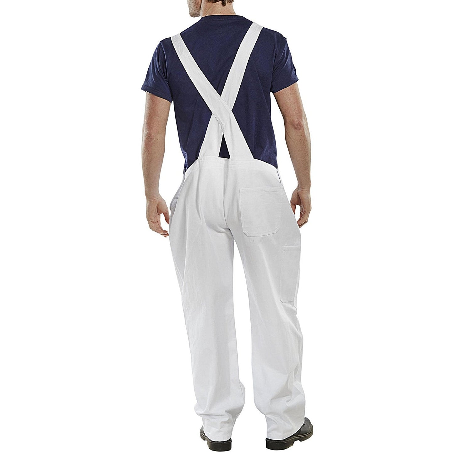 Beeswift Cotton Drill Bib & Brace, White, 40 Easy2Order : CDBBW40