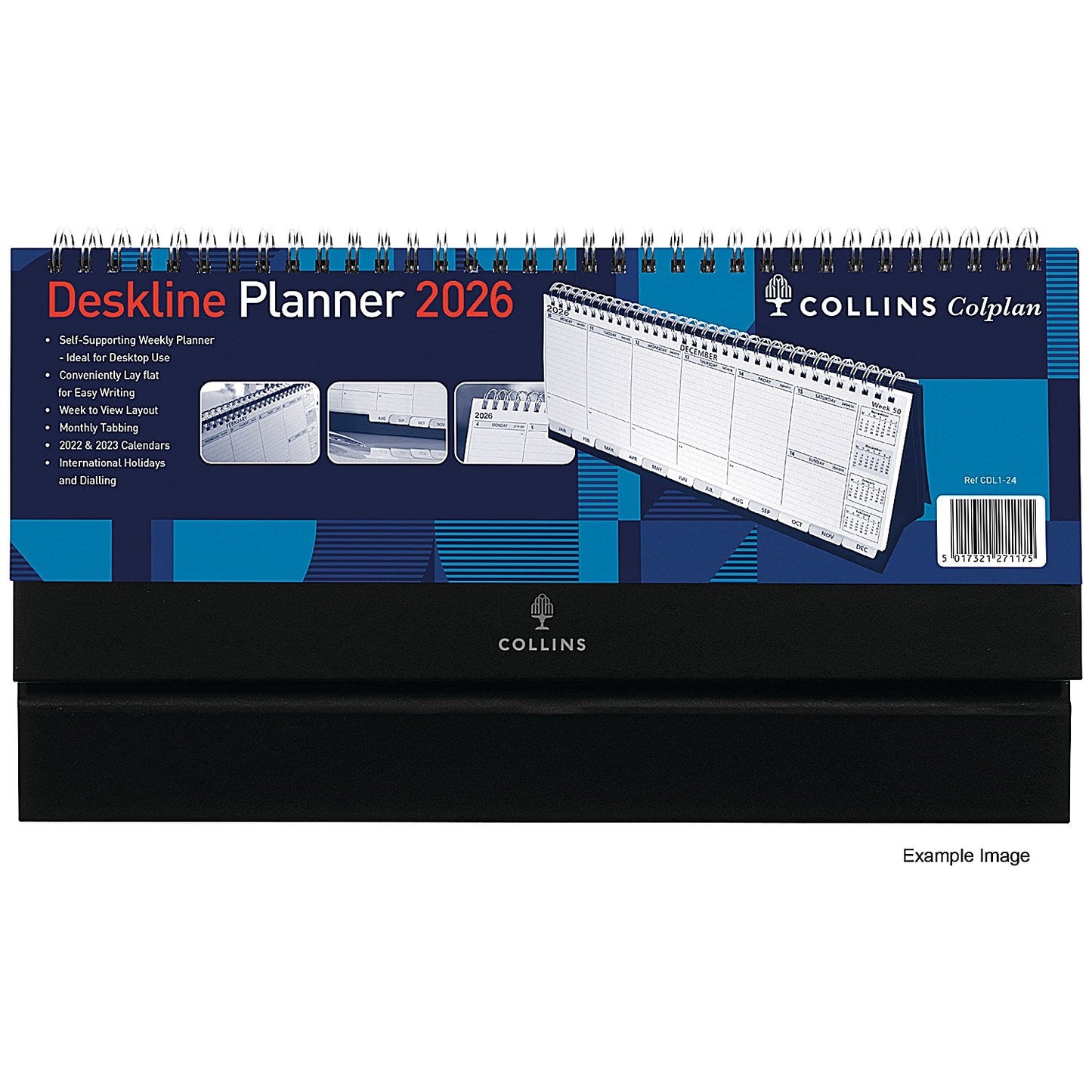 Collins Week To View 2026 Deskline Planner, 115x300mm Easy2Order : CDCDL126