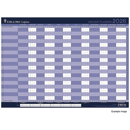 Collins A1 Holiday Planner, Unmounted, 2026 Easy2Order : CDCWC1026