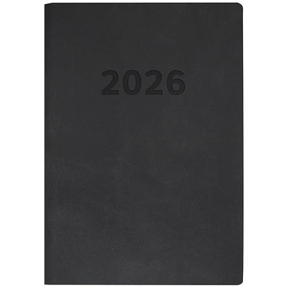 Collins Edge A5 Diary, Day Per Page, Charcoal, 2026
