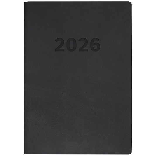 Collins Edge A5 Diary, Day Per Page, Charcoal, 2026