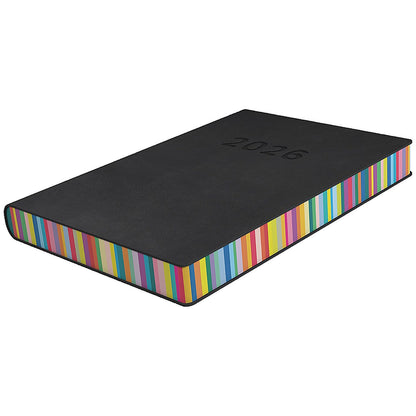 Collins Edge A5 Diary, Day Per Page, Charcoal, 2026