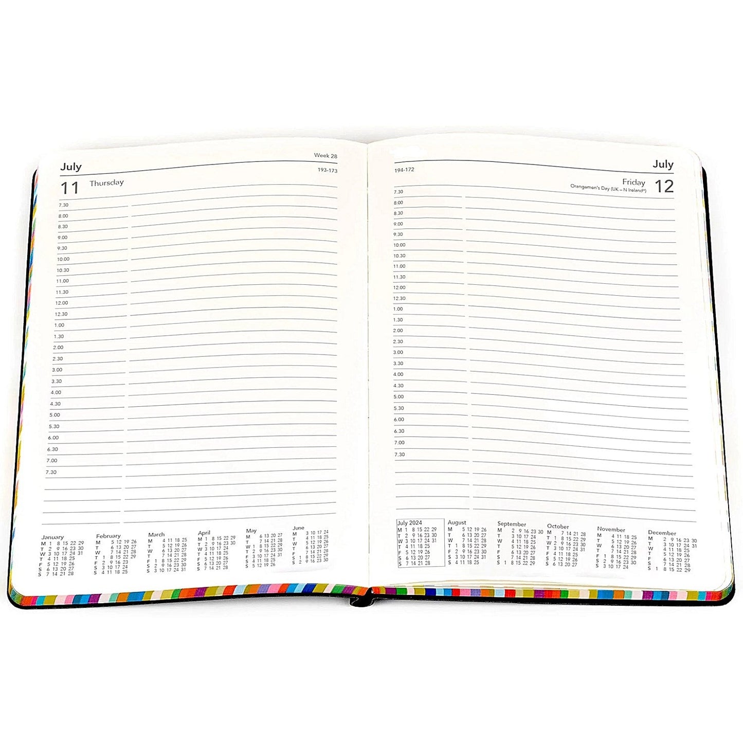 Collins Edge A5 Diary, Day Per Page, Charcoal, 2026 Easy2Order : CDED151BLK26