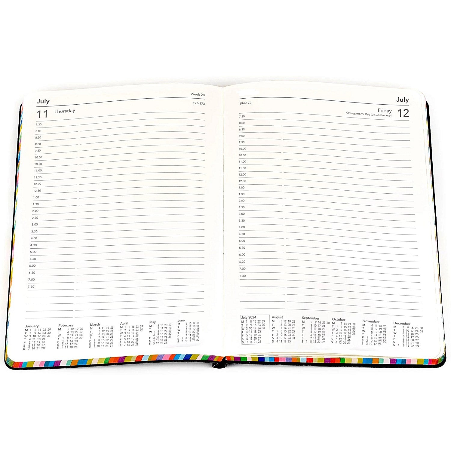 Collins Edge A5 Diary, Day Per Page, Charcoal, 2026 Easy2Order : CDED151BLK26
