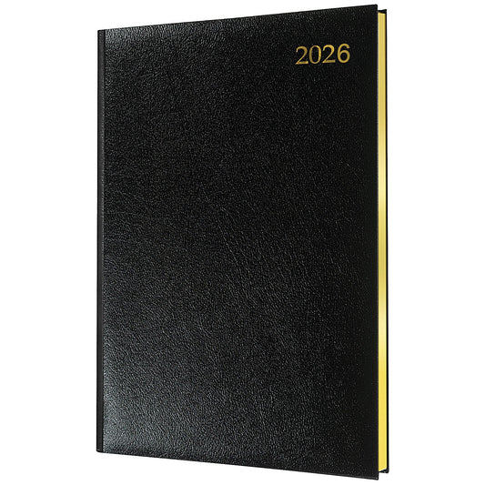 Collins Quarto Appointment Diary, Week To View, Black, 2026 Easy2Order : CDQB726