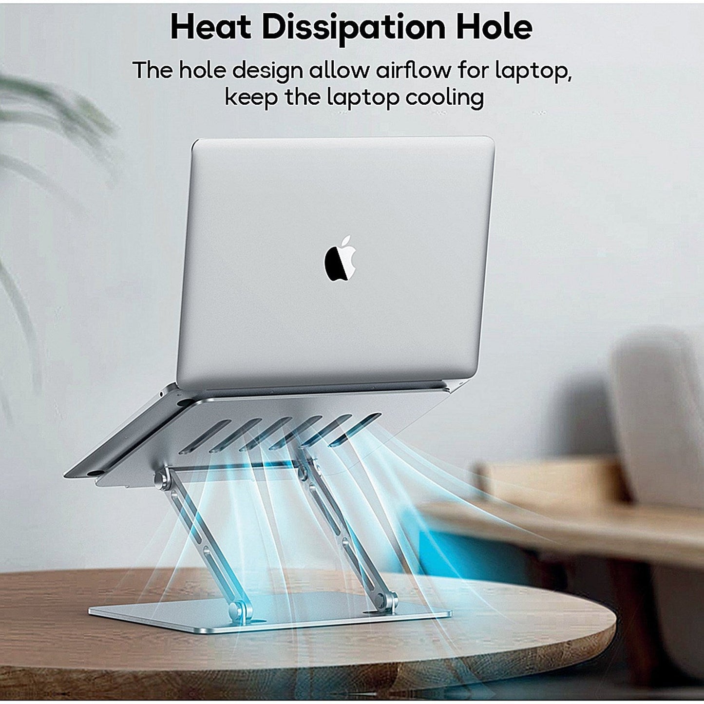 Contour Ergonomics Adjustable Aluminium Laptop Stand For Laptops Up To 17 Inches Silver