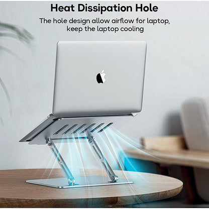 Contour Ergonomics Adjustable Aluminium Laptop Stand For Laptops Up To 17 Inches Silver
