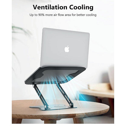 Contour Ergonomics Adjustable Metal Laptop Stand For Laptops Up To 17 Inches Black