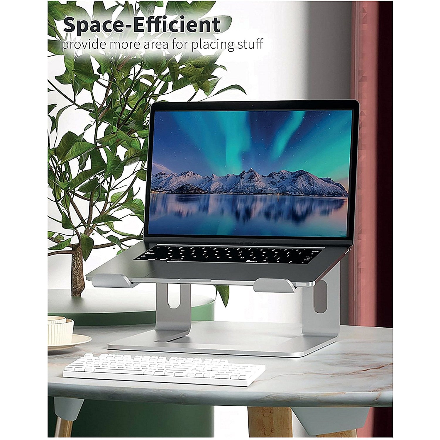 Contour Ergonomics Riser Style Laptop Stand For Laptops Up To 17 Inches Silver Easy2Order : CE10137