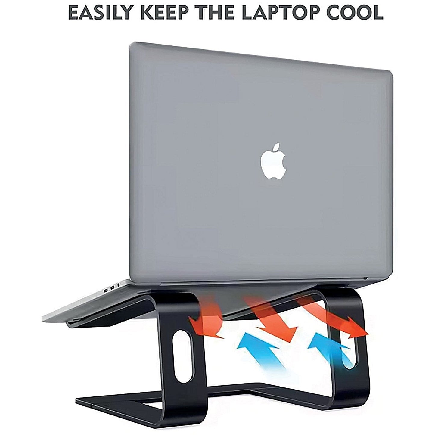 Contour Ergonomics Riser Style Laptop Stand For Laptops Up To 17 Inches Black