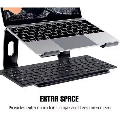 Contour Ergonomics Riser Style Laptop Stand For Laptops Up To 17 Inches Black